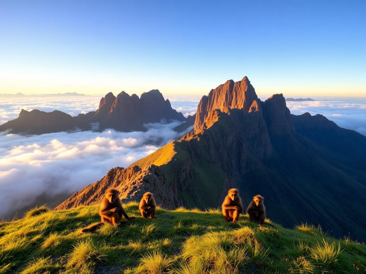 Simien Escarpment Trek in Simien Mountains